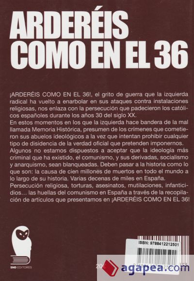 ARDEREÍS COMO EN EL 36