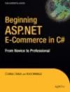 Portada de Beginning ASP.NET E-Commerce in C#