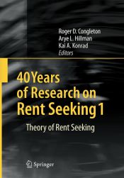 Portada de 40 Years of Research on Rent Seeking 1
