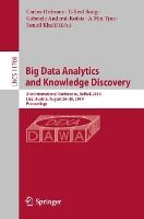 Portada de Big Data Analytics and Knowledge Discovery