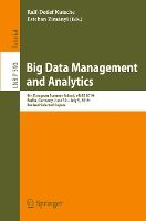Portada de Big Data Management and Analytics