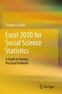 Portada de Excel 2010 for Social Science Statistics