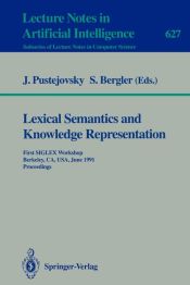 Portada de Lexical Semantics and Knowledge Representation