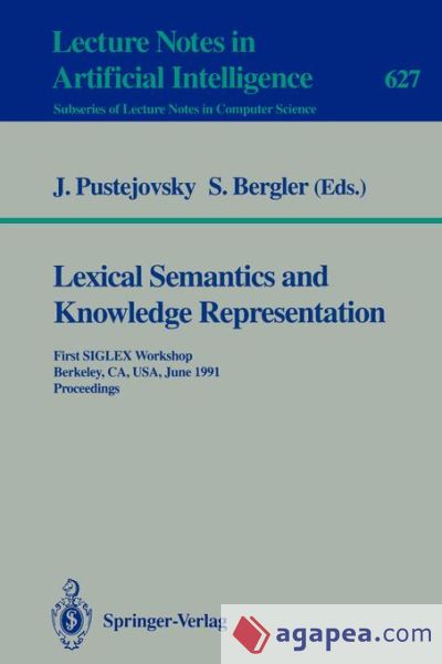 Lexical Semantics and Knowledge Representation