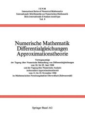 Portada de Numerische Mathematik Differentialgleichungen Approximationstheorie