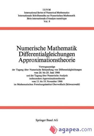 Numerische Mathematik Differentialgleichungen Approximationstheorie