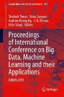 Portada de Proceedings of International Conference on Big Data, Machine Learning and their Applications