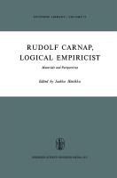 Portada de Rudolf Carnap, Logical Empiricist