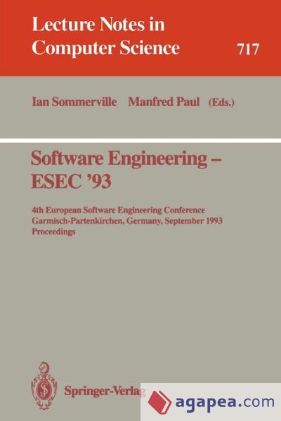 Software Engineering - ESEC '93
