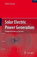 Portada de Solar Electric Power Generation - Photovoltaic Energy Systems