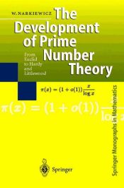 Portada de The Development of Prime Number Theory