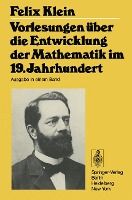 Portada de Vorlesungen Ã¼ber die Entwicklung der Mathematik im 19. Jahrhundert