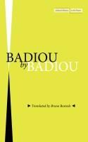 Portada de Badiou by Badiou