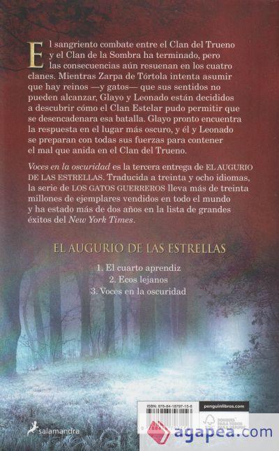 Livro El Cuarto Aprendiz (Los Gatos Guerreros , El Augurio De Las Estrellas  1) de Erin Hunter (Espanhol)