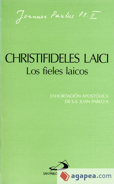 Christifideles laici. Los fieles laicos