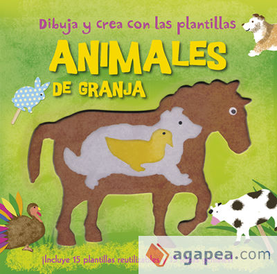 Dibuja y crea con las plantillas Animales de granja