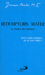 Portada de Redemptoris mater. La madre del redentor