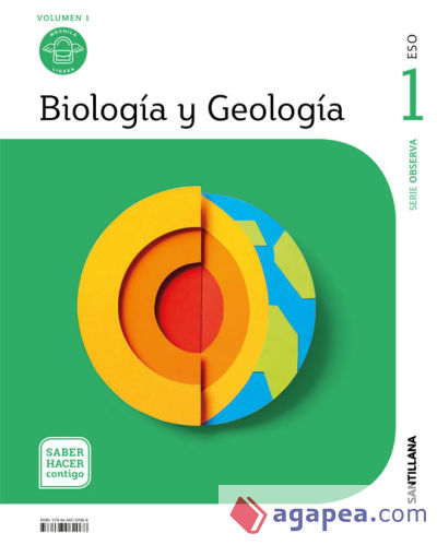 BIOLOGIA Y GEOLOGIA MOCHILA LIGERA 1 ESO SABER HACER CONTIGO SANTILLANA