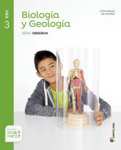 Portada de BIOLOGIA Y GEOLOGIA SERIE OBSERVA 3 ESO SABER HACER