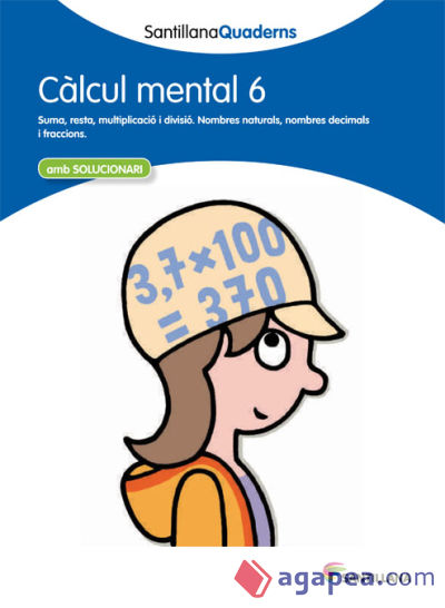 CALCUL MENTAL 6 SANTILLANA QUADERNS