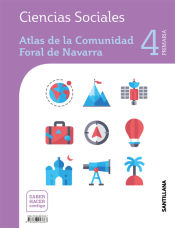 Portada de CIENCIAS SOCIALES NAVARRA 4 PRIMARIA SABER HACER CONTIGO SANTILLANA