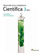 Portada de CUADERNO DESARROLLO DE LA COMPETENCIA CIENTÍFICA 3 ESO LOS CAMINOS DEL SABER