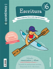 Portada de CUADERNO ESCRITURA SERIE ENTRENATE 6 PRIMARIA