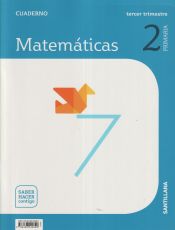 Portada de CUADERNO MATEMATICAS 2 PRIMARIA 3 TRIM SABER HACER CONTIGO