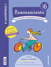 Portada de CUADERNO RAZONAMIENTO SERIE ENTRENATE 6 PRIMARIA