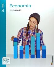 Portada de ECONOMIA SERIE ANALIZA 4 ESO SABER HACER