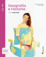 Portada de GEOGRAFIA E HISTORIA SERIE DESCUBRE 2 ESO SABER HACER