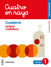 Portada de GLOBALIZADO CUATRO EN RAYA CUADERNO LENGUA CUADRICULA 1 PRIMARIA 3 TRIM