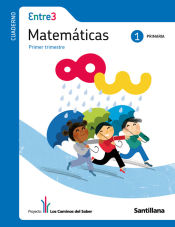 Portada de GLOBALIZADO ENTRE3 CUADERNO MATEMATICAS 1 PRIMARIA 1 TRIM LOS CAMINOS DEL SABER