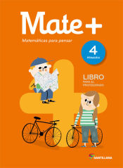 Portada de Guía Matemáticas + 4Primaria Santillana