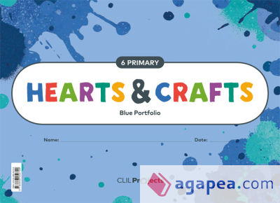 HEARTS & CRAFTS BLUE NOTEBOOK I 6PRIMARY