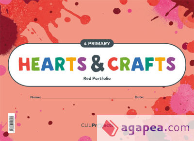 HEARTS & CRAFTS RED NOTEBOOK I 4 PRIMARIA