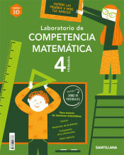 Portada de LABORATORIO DE COMPETENCIA MATEMATICA SERIE 3D 4 PRIMARIA