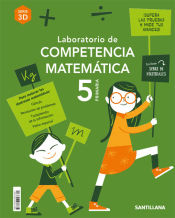 Portada de LABORATORIO DE COMPETENCIA MATEMATICA SERIE 3D 5 PRIMARIA