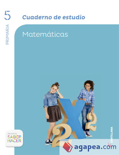 Proyecto Saber Hacer. Cuaderno de estudio de Matemáticas, 5º Primaria