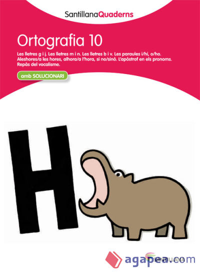 SANTILLANA QUADERNS ORTOGRAFIA 10