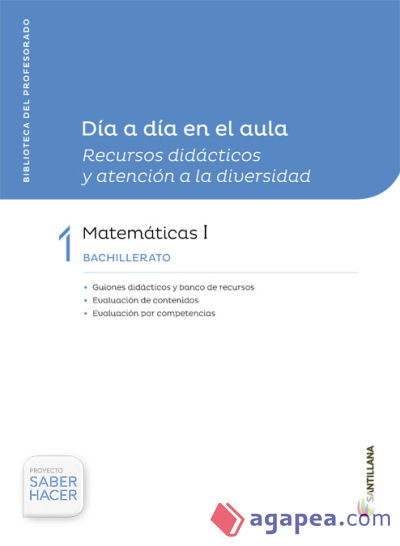 Saber Hacer, Matemáticas I, 1 Bachillerato