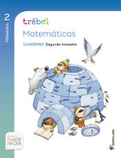 Portada de Trébol, Matemáticas, 2º Primaria : Cuaderno segundo trimestre