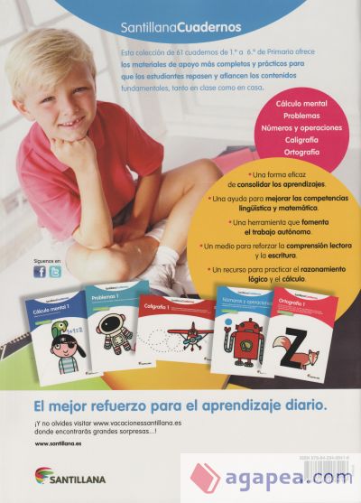 VACACIONES SANTILLANA 5 PRIMARIA. 100 PROBLEMAS PARA REPASAR ...
