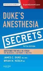 Portada de Duke's Anesthesia Secrets E-Book (Ebook)