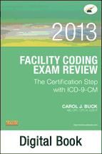 Portada de Facility Coding Exam Review 2013 - E-Book (Ebook)