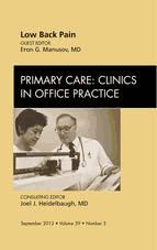 Portada de Low Back Pain, An Issue of Primary Care Clinics in Office Practice - E-Book (Ebook)