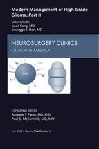 Portada de Modern Management of High Grade Glioma, Part II, An Issue of Neurosurgery Clinics - E-Book (Ebook)