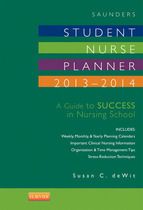 Portada de Saunders Student Nurse Planner, 2013-2014 - E-Book (Ebook)