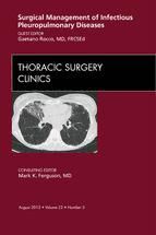 Portada de Surgical Management of Infectious Pleuropulmonary Diseases, An Issue of Thoracic Surgery Clinics - E-Book (Ebook)