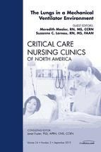 Portada de The Lungs in a Mechanical Ventilator Environment, An Issue of Critical Care Nursing Clinics (Ebook)